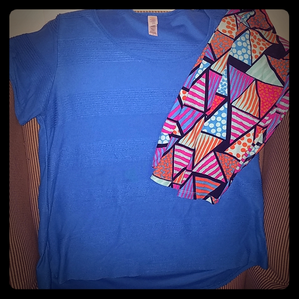 Lularoe shirt and leggings